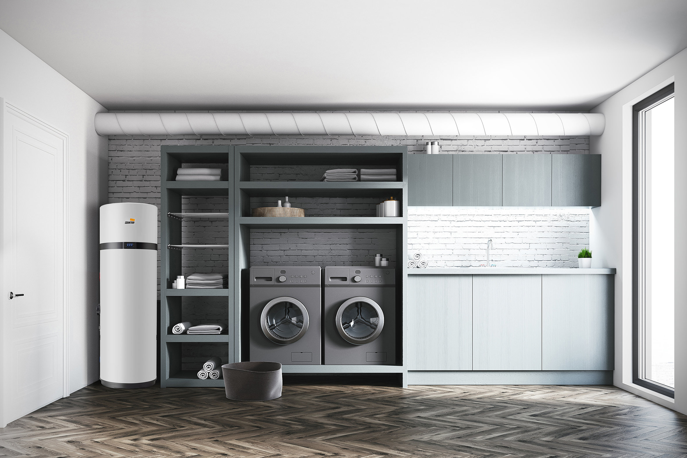 Gran capacidad para máximo confort Con su capacidad de 200 litros en formato de pie, este equipo es ideal para viviendas con alta demanda de agua caliente. Cuanta mayor capacidad, mayor eficiencia: Menos uso de resistencia eléctrica Más aprovechamiento de la aerotermia Mayor ahorro energético